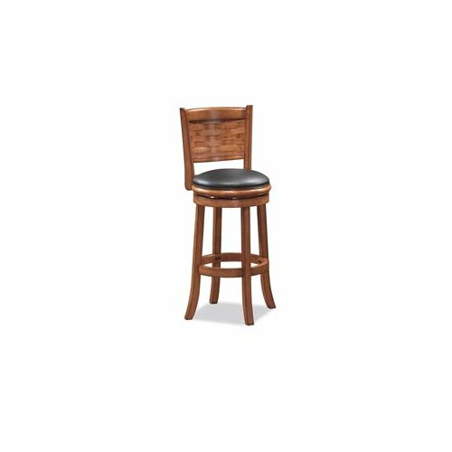 Boraam Sumatra 29 Swivel Bar Stool with Cushion 41029 Finish Brush Oak