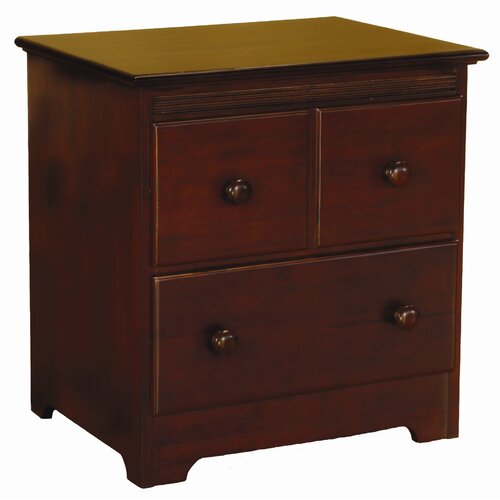 Atlantic Furniture Windsor 2 Drawer Nightstand C 6920 Finish Antique Walnut