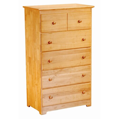 Atlantic Furniture Windsor 5 Drawer Chest C 6950 Finish Natural Maple