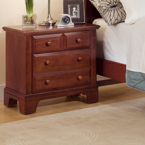 Vaughan Bassett Hamilton Franklin 3 Drawer Nightstand BB 226 Finish Cherry