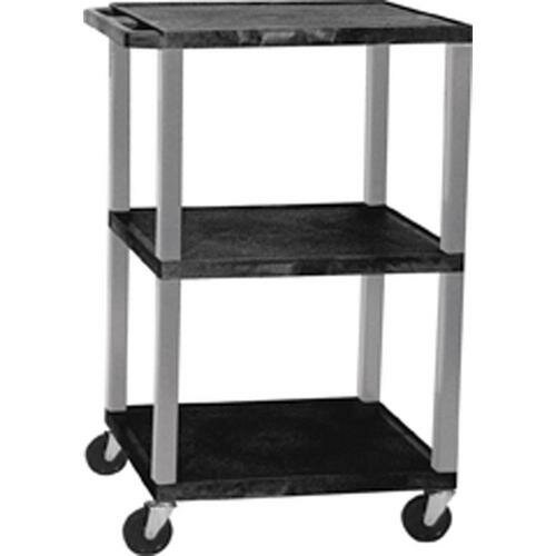 H. Wilson Tuffy Height Adjustable Open Shelf AV Cart WT1642E