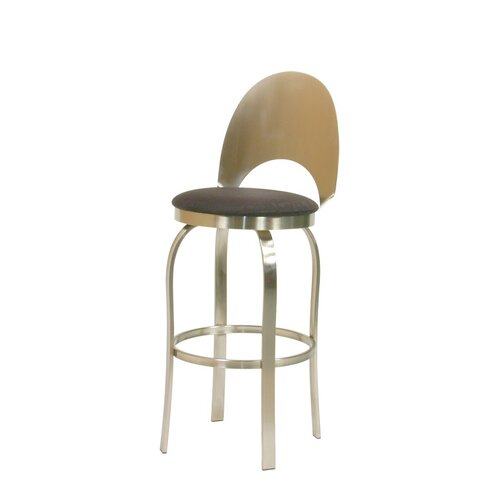 Trica Champagne Swivel Bar Stool Champagne