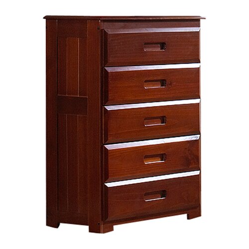 Discovery World Furniture Weston 5 Drawer Chest 2855/2155 Finish Merlot