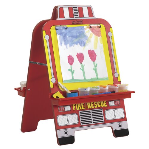 ECR4Kids Fire Engine Easel ELR 0732