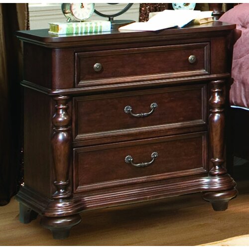 kathy ireland Home by Vaughan Provence Cottage 3 Drawer Nightstand 220 08