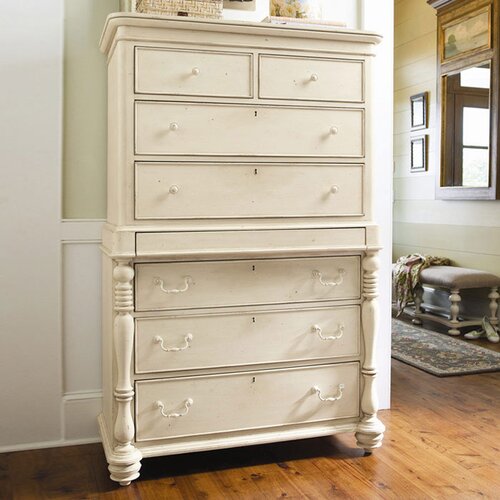 Paula Deen Home Sweet Tea 8 Drawer Tall Chest 932150/996150 Finish Linen