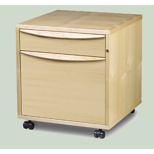 Jesper Office 2 Drawer Mobile Pedestal File Cabinet 3465022 CH / MP / ES Fini