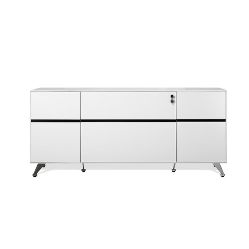 Jesper Office 400 73 Storage Credenza X493 WH / X493 ZE Finish White Lacquer