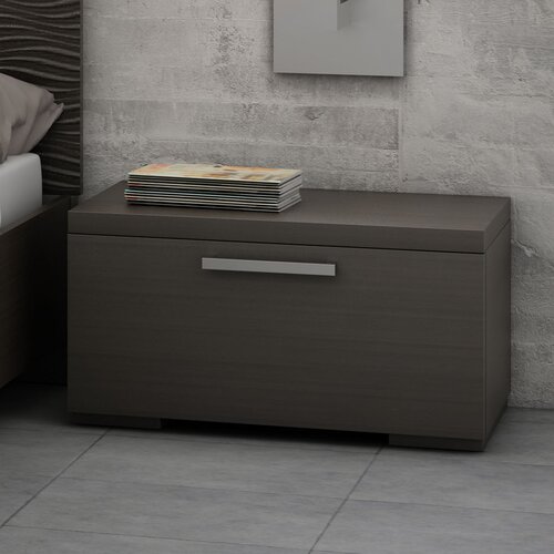 Stellar Home Sienna One Drawer Nightstand BL203 06 / BL203 01 Finish Charcoa