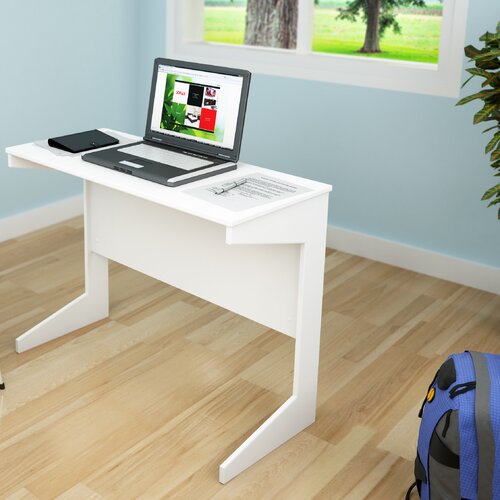 dCOR design Hawthorn Computer Desk D 204 NHL / D 214 NHL Finish Frost White