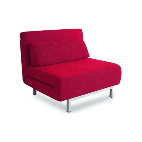 New Spec Sofa Bed 04 Single Futon Chair 416003 Finish Red