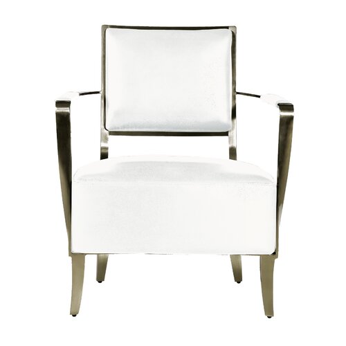 Bellini Modern Living Oscar Leather Chair Oscar AC Color White