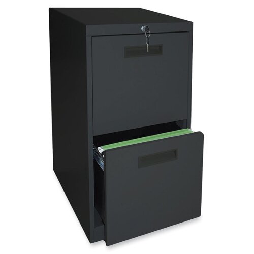 Lorell 20 File/File Mobile Pedestal Files, Letter, Black LLR67741