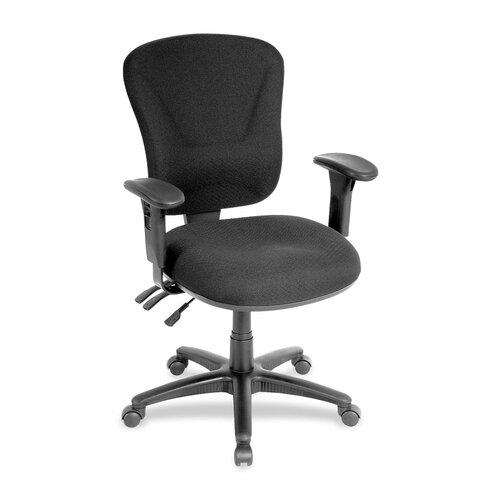 Lorell Lorell Accord Series Mid Back Task Chair LLR66125 Finish Black