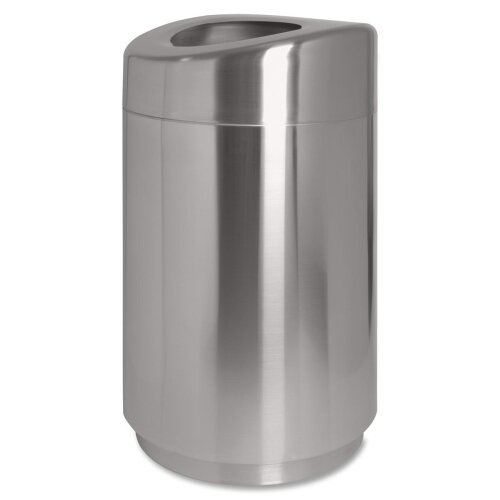 Genuine Joe Curved Top Waste Receptacle 58881 / 58882 Color Stainless Steel