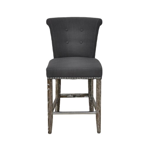 Classic Home Valencia Bar Stool W5300511 Color Grey, Seat Height 24