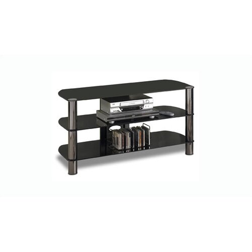 Tech Craft Sorrento 41 TV Stand BEL410B/BEL41S Finish Gun Metal Black with 