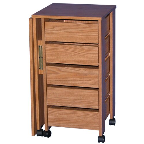 Venture Horizon VHZ Office Mobile Armoire Desk 1010 Finish Oak