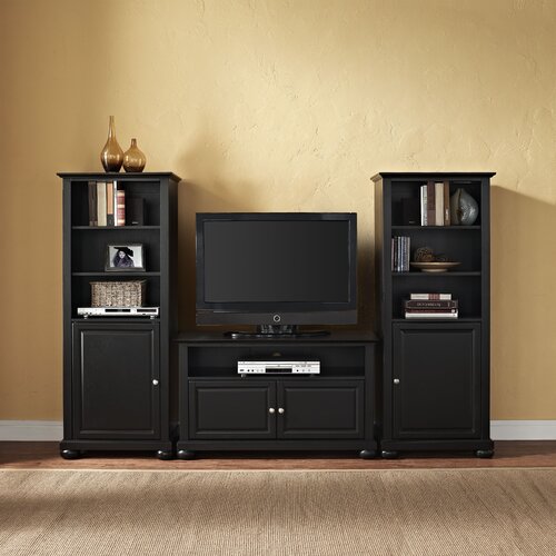 Crosley Alexandria Entertainment Center KF100007A Finish Black