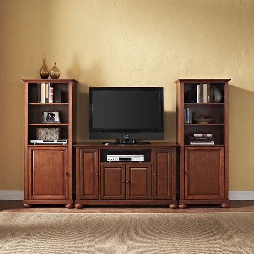 Crosley Alexandria Entertainment Center KF100008A Finish Classic Cherry